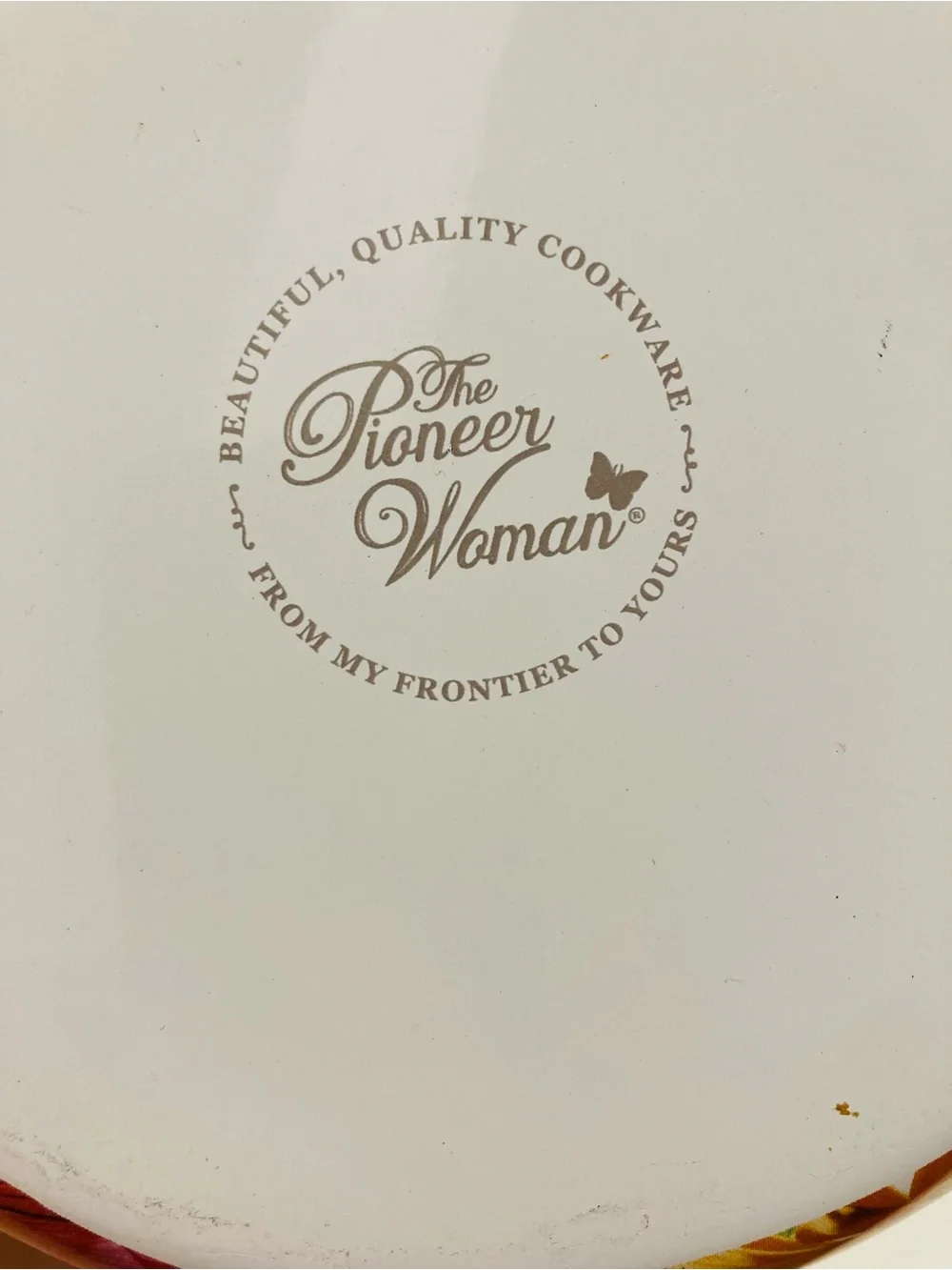 🌺PIONEER Woman Teapot 🌺White Ceramic Cookware Lid